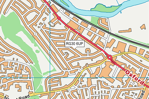 RG30 6UP map - OS VectorMap District (Ordnance Survey)