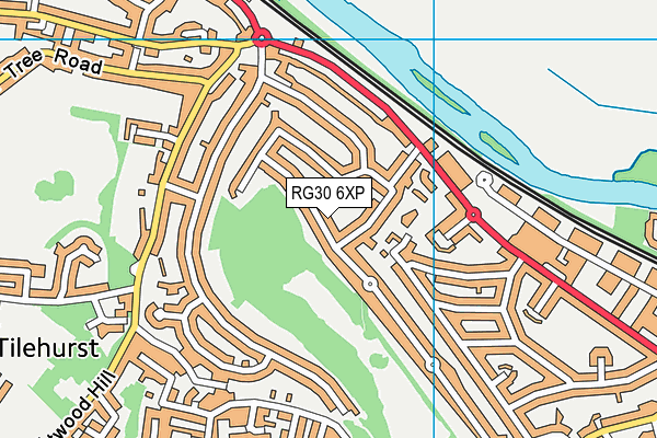 RG30 6XP map - OS VectorMap District (Ordnance Survey)