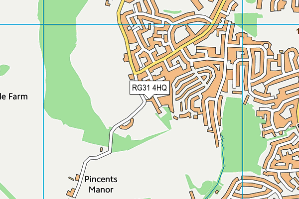 RG31 4HQ map - OS VectorMap District (Ordnance Survey)