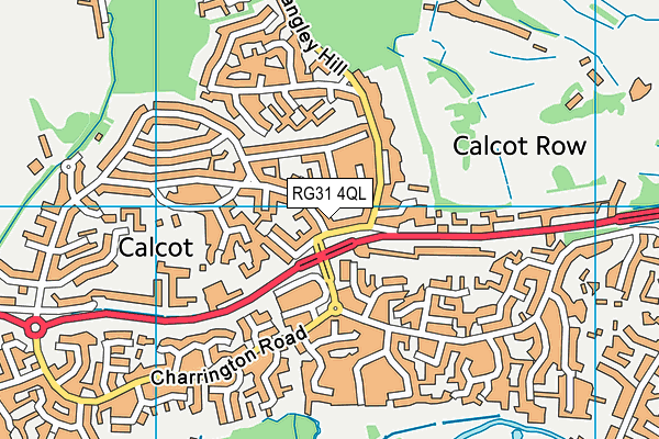 RG31 4QL map - OS VectorMap District (Ordnance Survey)