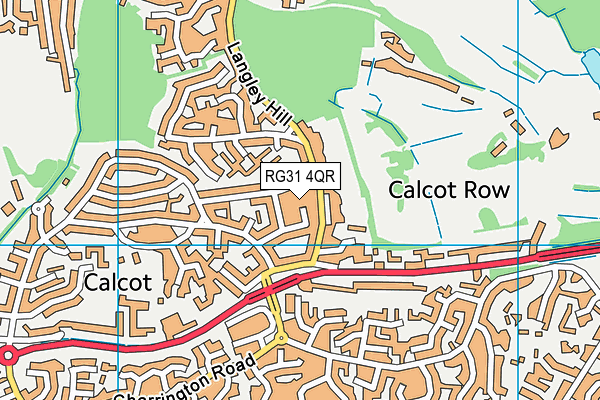 RG31 4QR map - OS VectorMap District (Ordnance Survey)