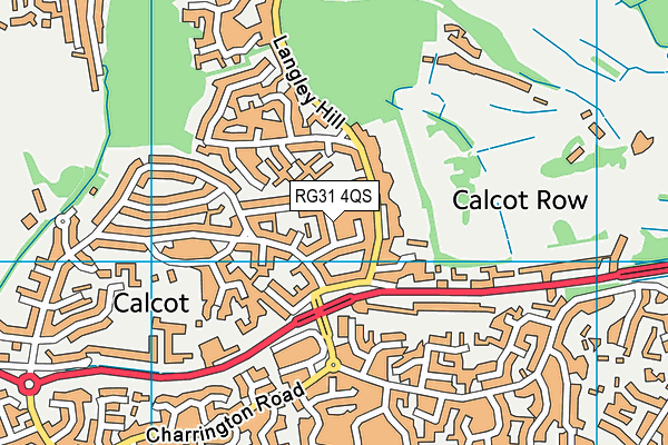 RG31 4QS map - OS VectorMap District (Ordnance Survey)