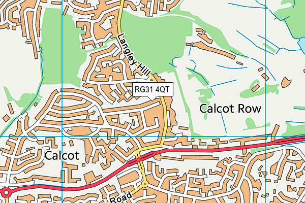 RG31 4QT map - OS VectorMap District (Ordnance Survey)