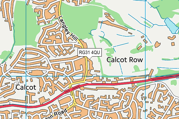 RG31 4QU map - OS VectorMap District (Ordnance Survey)