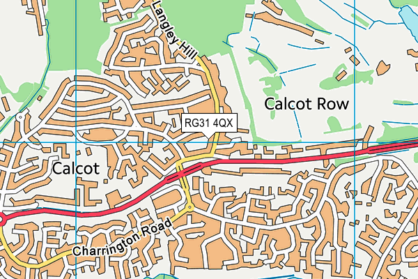 RG31 4QX map - OS VectorMap District (Ordnance Survey)