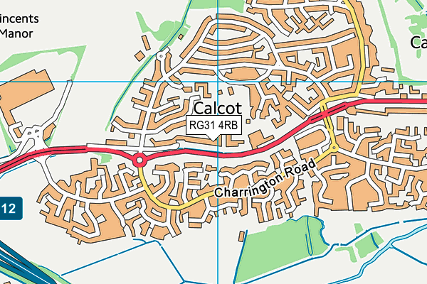 RG31 4RB map - OS VectorMap District (Ordnance Survey)