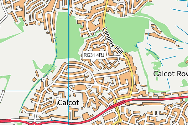 RG31 4RJ map - OS VectorMap District (Ordnance Survey)