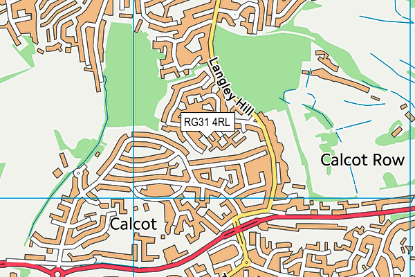 RG31 4RL map - OS VectorMap District (Ordnance Survey)