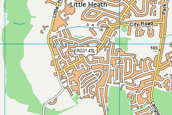 RG31 4SL map - OS VectorMap District (Ordnance Survey)