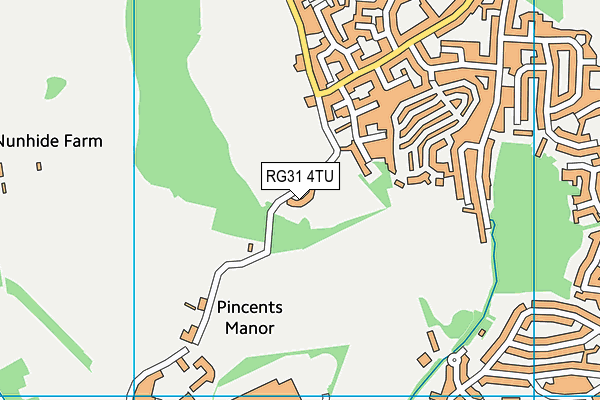 RG31 4TU map - OS VectorMap District (Ordnance Survey)