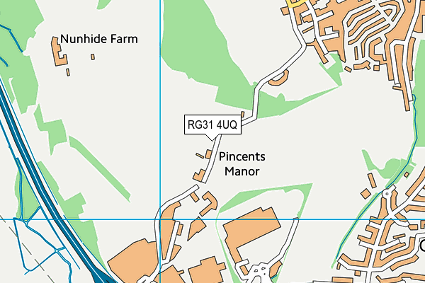 RG31 4UQ map - OS VectorMap District (Ordnance Survey)