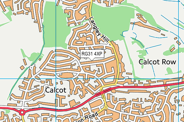 RG31 4XP map - OS VectorMap District (Ordnance Survey)