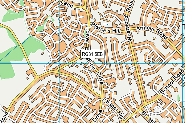 RG31 5EB map - OS VectorMap District (Ordnance Survey)