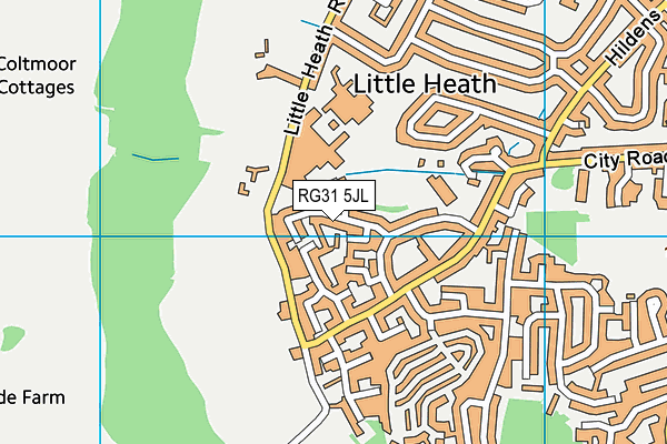 RG31 5JL map - OS VectorMap District (Ordnance Survey)