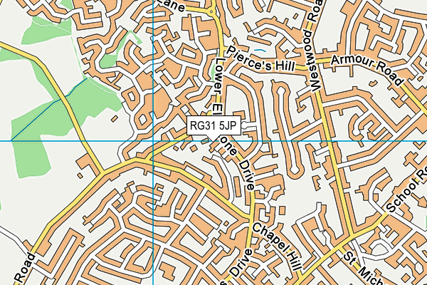 RG31 5JP map - OS VectorMap District (Ordnance Survey)