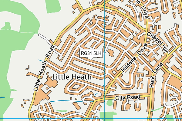 RG31 5LH map - OS VectorMap District (Ordnance Survey)
