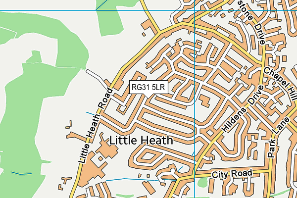 RG31 5LR map - OS VectorMap District (Ordnance Survey)