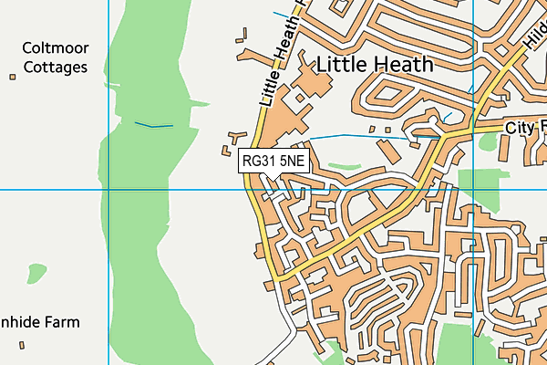 RG31 5NE map - OS VectorMap District (Ordnance Survey)