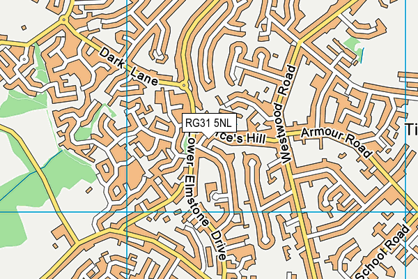 RG31 5NL map - OS VectorMap District (Ordnance Survey)