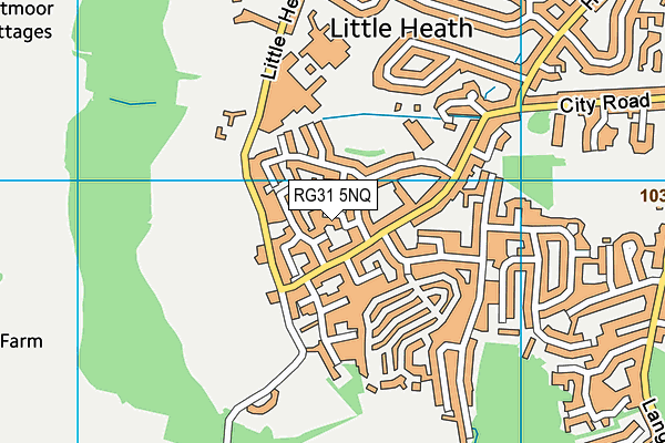 RG31 5NQ map - OS VectorMap District (Ordnance Survey)