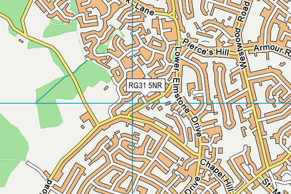 RG31 5NR map - OS VectorMap District (Ordnance Survey)