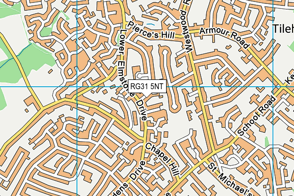RG31 5NT map - OS VectorMap District (Ordnance Survey)
