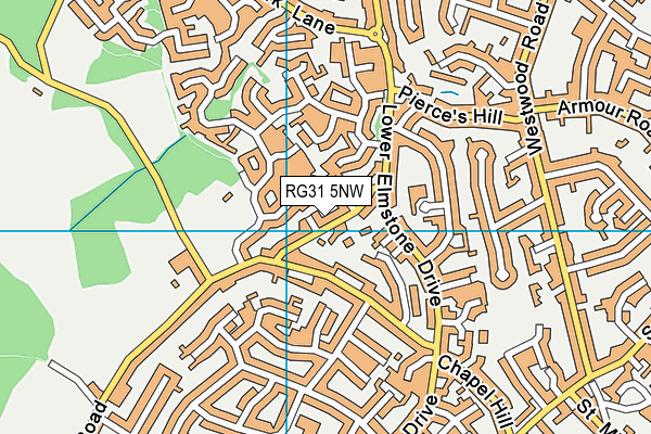 RG31 5NW map - OS VectorMap District (Ordnance Survey)
