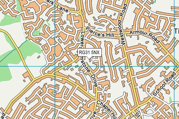 RG31 5NX map - OS VectorMap District (Ordnance Survey)