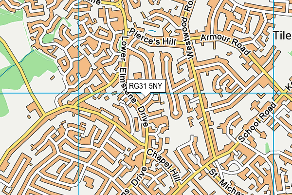 RG31 5NY map - OS VectorMap District (Ordnance Survey)