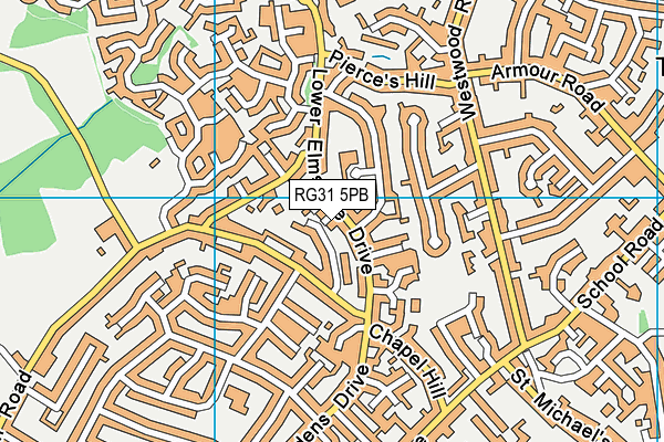 RG31 5PB map - OS VectorMap District (Ordnance Survey)