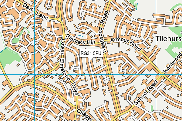 RG31 5PU map - OS VectorMap District (Ordnance Survey)
