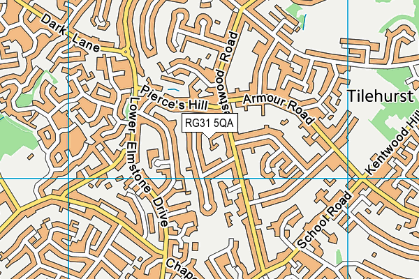 RG31 5QA map - OS VectorMap District (Ordnance Survey)