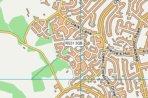 RG31 5QB map - OS VectorMap District (Ordnance Survey)