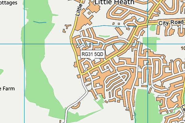 RG31 5QD map - OS VectorMap District (Ordnance Survey)