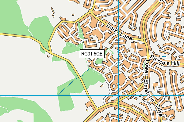RG31 5QE map - OS VectorMap District (Ordnance Survey)