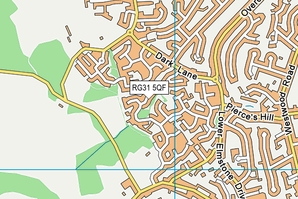 RG31 5QF map - OS VectorMap District (Ordnance Survey)