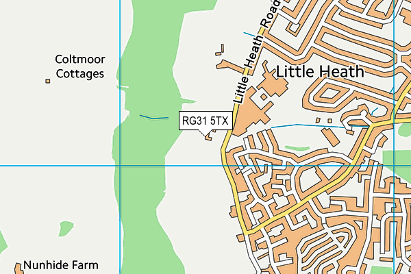RG31 5TX map - OS VectorMap District (Ordnance Survey)