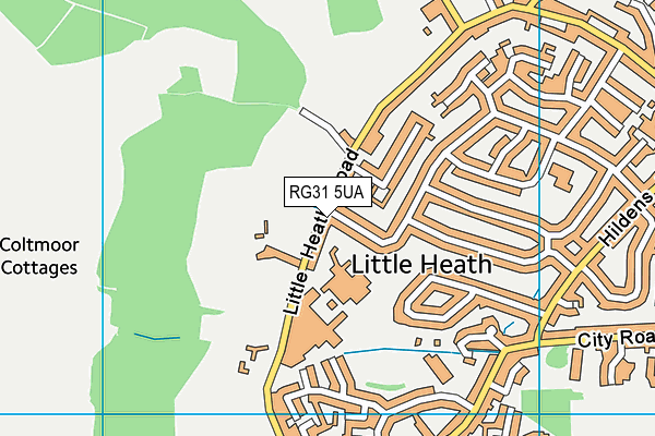 RG31 5UA map - OS VectorMap District (Ordnance Survey)