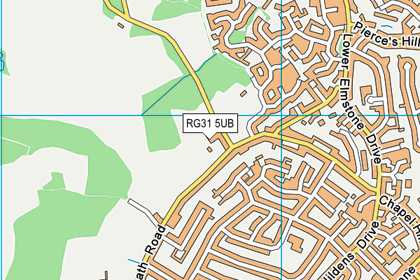 RG31 5UB map - OS VectorMap District (Ordnance Survey)