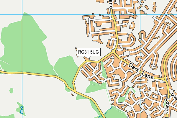 RG31 5UG map - OS VectorMap District (Ordnance Survey)