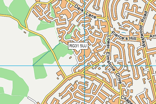 RG31 5UJ map - OS VectorMap District (Ordnance Survey)