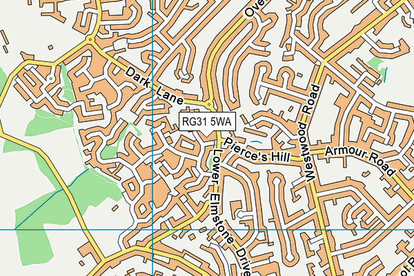 RG31 5WA map - OS VectorMap District (Ordnance Survey)