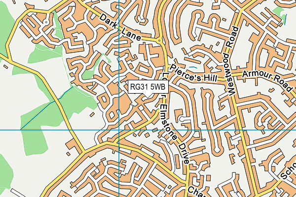 RG31 5WB map - OS VectorMap District (Ordnance Survey)