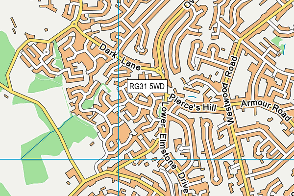 RG31 5WD map - OS VectorMap District (Ordnance Survey)