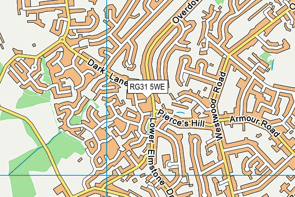 RG31 5WE map - OS VectorMap District (Ordnance Survey)