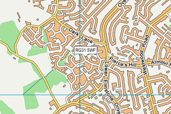 RG31 5WF map - OS VectorMap District (Ordnance Survey)
