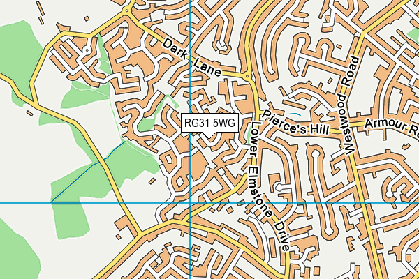 RG31 5WG map - OS VectorMap District (Ordnance Survey)