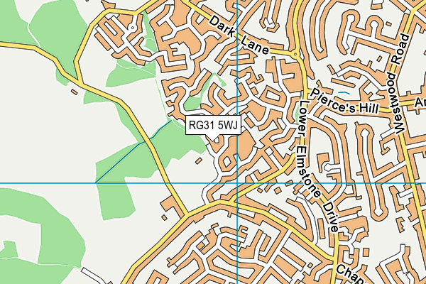 RG31 5WJ map - OS VectorMap District (Ordnance Survey)
