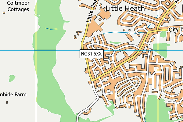 RG31 5XX map - OS VectorMap District (Ordnance Survey)