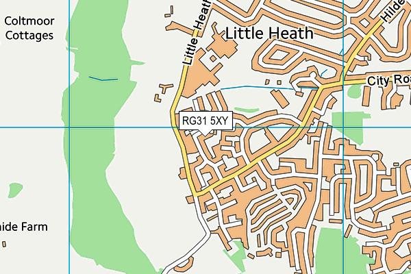 RG31 5XY map - OS VectorMap District (Ordnance Survey)